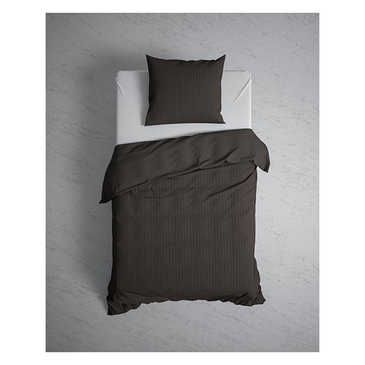 Heckett Lane Komplet pościeli satynowej &quot;Banda&quot; w kolorze antracytowym Heckett Lane 140x220 cm wyprzedaż Limango Polska