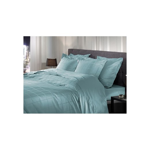 Heckett Lane Komplet pościeli satynowej &quot;Diamante&quot; w kolorze błękitnym Heckett Lane 140x220 cm okazyjna cena Limango Polska