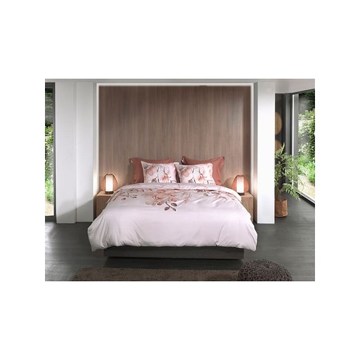 HNL Komplet pościeli satynowej &quot;Pioggia&quot; w kolorze biało-jasnoróżowym Hnl 135x200 cm promocja Limango Polska