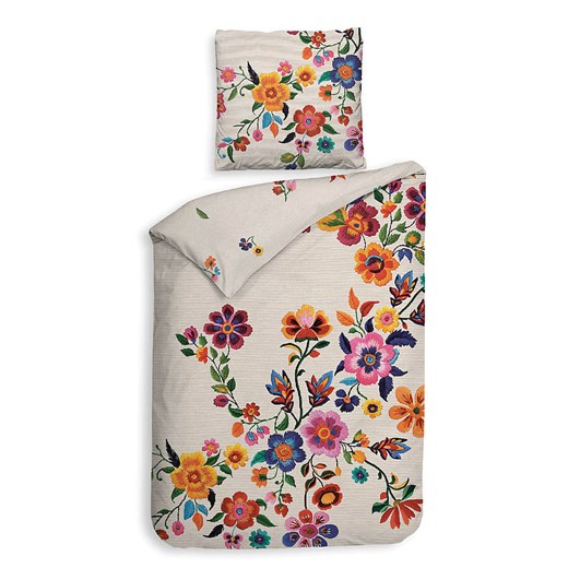 Heckett Lane Komplet pościeli satynowej &quot;Luz&quot; w kolorze beżowym ze Heckett Lane 140x220 cm okazja Limango Polska