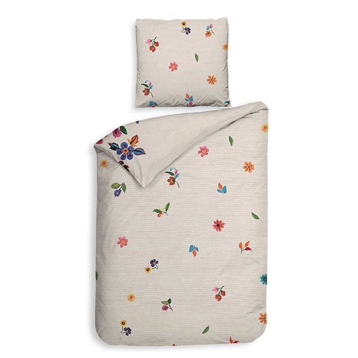 Heckett Lane Komplet pościeli satynowej &quot;Luz&quot; w kolorze beżowym ze Heckett Lane 140x220 cm Limango Polska wyprzedaż