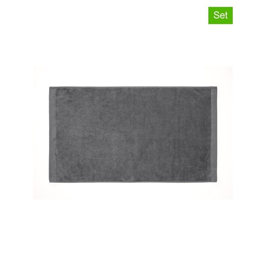 HNL Ręczniki kąpielowe (2 szt.) &quot;Premium&quot; w kolorze antracytowym Hnl 60x110 cm wyprzedaż Limango Polska