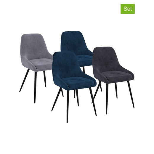 IDOMYA Factory Krzesła (4 szt.) &quot;Olivia&quot; w różnych kolorach do jadalni - 54 x 79 x 47,5 cm ze sklepu Limango Polska w kategorii Meble - zdjęcie 187704783