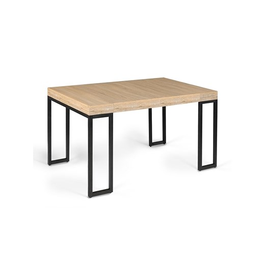 IDOMYA Factory Stół &quot;Memphis&quot; w kolorze jasnobrązowo-czarnym do jadalni - 45 x 75 x 90 cm ze sklepu Limango Polska w kategorii Stoliki kawowe - zdjęcie 187705012