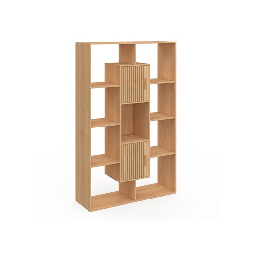 IDOMYA Factory Regał &quot;Faustine &quot; w kolorze jasnobrązowym na książki - 90 x 143 x 30 cm ze sklepu Limango Polska w kategorii Regały i witryny - zdjęcie 187705073