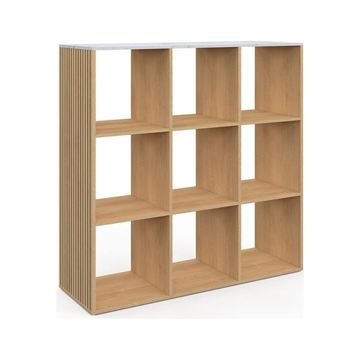 IDOMYA Essentials Regał stojący &quot;Marceau&quot; w kolorze jasnobrązowo-białym - 88 x 88 x 30 cm ze sklepu Limango Polska w kategorii Regały i witryny - zdjęcie 187705364