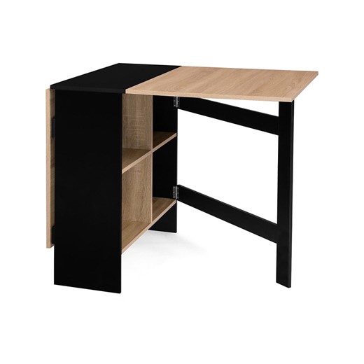 IDOMYA Factory Stół &quot;Edi&quot; w kolorze jasnobrązowo-czarnym do jadalni - 150 x 75 x 80 cm ze sklepu Limango Polska w kategorii Stoliki kawowe - zdjęcie 187705653