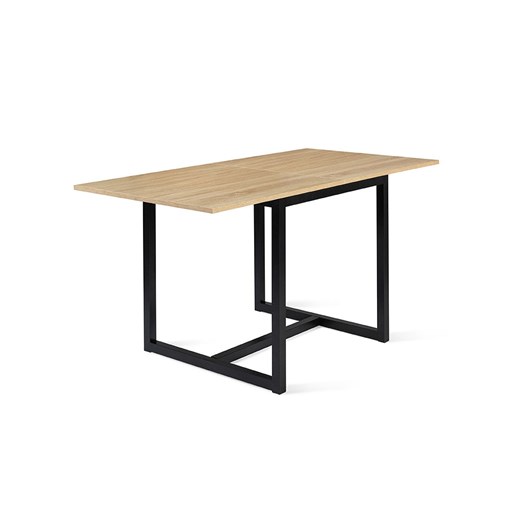 IDOMYA Factory Stół &quot;Memphis&quot; w kolorze jasnobrązowo-czarnym do jadalni - 80 x 78 x 78 cm ze sklepu Limango Polska w kategorii Stoliki kawowe - zdjęcie 187705700