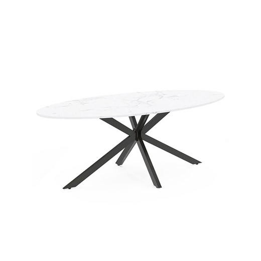 IDOMYA Essentials Stół &quot;Céleste&quot; w kolorze biało-czarnym do jadalni - 200 x 75 cm ze sklepu Limango Polska w kategorii Stoliki kawowe - zdjęcie 187705744