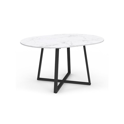 IDOMYA Factory Stół &quot;Sana&quot; w kolorze biało-czarnym do jadalni - 150 x 75 x 110 cm ze sklepu Limango Polska w kategorii Stoliki kawowe - zdjęcie 187705801