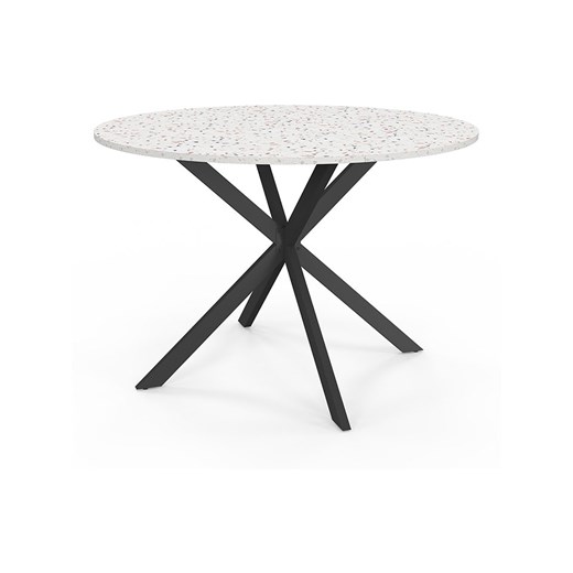 IDOMYA Essentials Stół w kolorze czarno-kremowym ze wzorem do jadalni - wys. 76 x Ø 110 cm ze sklepu Limango Polska w kategorii Stoliki kawowe - zdjęcie 187705864