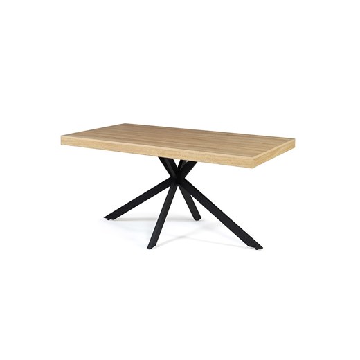 IDOMYA Factory Stół &quot;Brixton&quot; w kolorze jasnobrązowo-czarnym do jadalni - 160 x 75 x 90 cm ze sklepu Limango Polska w kategorii Stoliki kawowe - zdjęcie 187705893