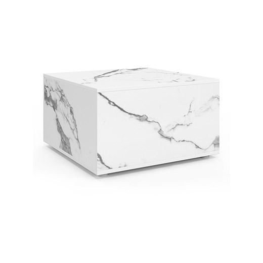 IDOMYA Factory Ława w kolorze biało-szarym - 60 x 35 x 60 cm ze sklepu Limango Polska w kategorii Stoliki kawowe - zdjęcie 187705921