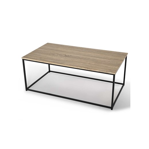 IDOMYA Factory Ława &quot;Memphis&quot; w kolorze beżowo-czarnym - 113 x 45 x 60 cm ze sklepu Limango Polska w kategorii Stoliki kawowe - zdjęcie 187705984