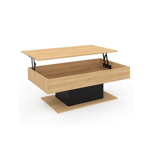 IDOMYA Essentials Ława &quot;Tania&quot; w kolorze jasnobrązowo-czarnym - 110 x 40 x 60 cm ze sklepu Limango Polska w kategorii Stoliki kawowe - zdjęcie 187706051