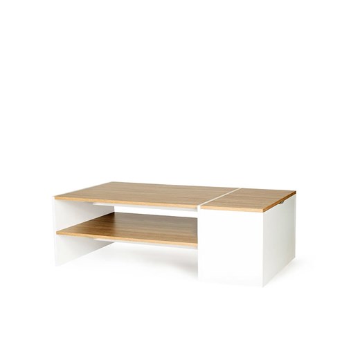 IDOMYA Essentials Ława &quot;Zoé&quot; w kolorze jasnobrązowo-białym - 110 x 36 x 60 cm ze sklepu Limango Polska w kategorii Stoliki kawowe - zdjęcie 187706060