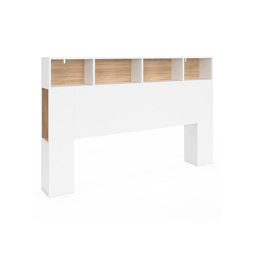 IDOMYA Essentials Zagłówek łóżka &quot;Léo&quot; w kolorze biało-jasnobrązowym - 165 x 105 x 20 cm ze sklepu Limango Polska w kategorii Łóżka i materace - zdjęcie 187706354