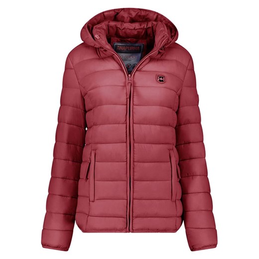 ANAPURNA Kurtka pikowana &quot;Akitalana Hood&quot; w kolorze bordowym ze sklepu Limango Polska w kategorii Kurtki damskie - zdjęcie 187707294