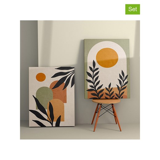 ABERTO DESIGN Druki (2 szt.) na płótnie ze sklepu Limango Polska w kategorii Obrazy - zdjęcie 187708001