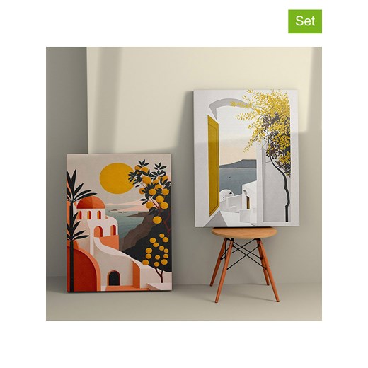 ABERTO DESIGN Druki (2 szt.) na płótnie ze sklepu Limango Polska w kategorii Obrazy - zdjęcie 187708004