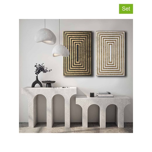 ABERTO DESIGN Druki (2 szt.) na płótnie - 45 x 70 cm ze sklepu Limango Polska w kategorii Obrazy - zdjęcie 187708021