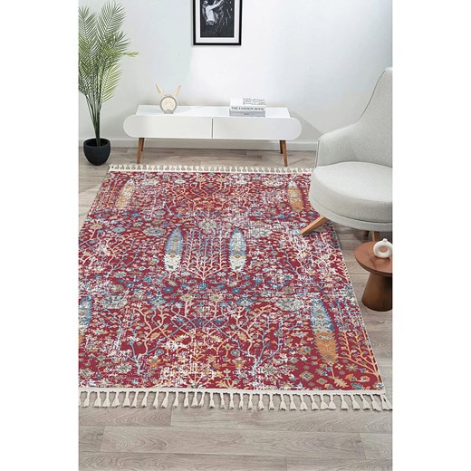 ABERTO DESIGN Dywan w kolorze czerwono-niebieskim ze sklepu Limango Polska w kategorii Dywany - zdjęcie 187708303