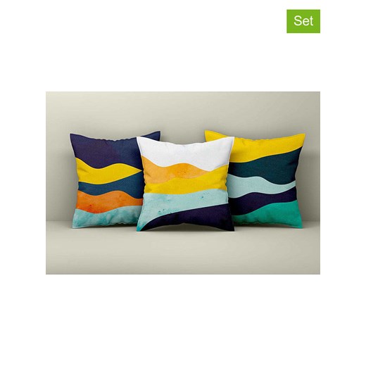 ABERTO DESIGN Poszewki (3 szt.) ze wzorem na poduszki ze sklepu Limango Polska w kategorii Poduszki dekoracyjne - zdjęcie 187708440