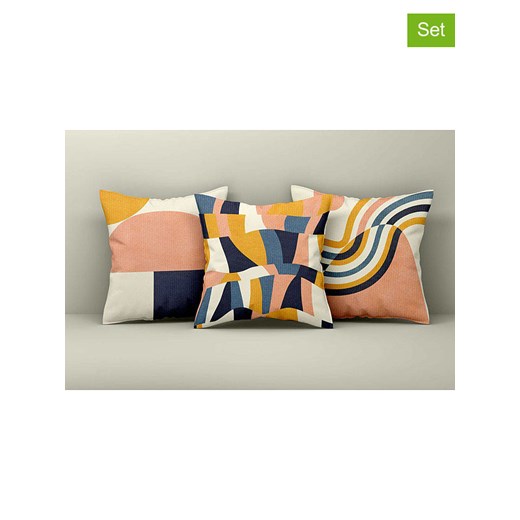 ABERTO DESIGN Poszewki (3 szt.) ze wzorem na poduszki ze sklepu Limango Polska w kategorii Poduszki dekoracyjne - zdjęcie 187708450