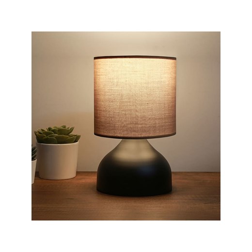 ABERTO DESIGN Lampa stołowa w kolorze czarno-brązowym - wys. 32 x Ø 18,5 cm ze sklepu Limango Polska w kategorii Oświetlenie - zdjęcie 187708514