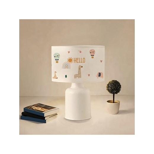 ABERTO DESIGN Lampa stołowa w kolorze kremowo-białym - wys. 32 x Ø 24 cm ze sklepu Limango Polska w kategorii Oświetlenie - zdjęcie 187708530