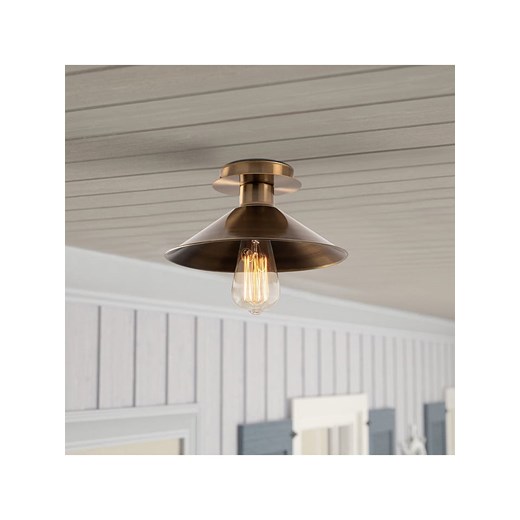 ABERTO DESIGN Lampa sufitowa &quot;Berceste&quot; w kolorze złotym - Ø 24 cm ze sklepu Limango Polska w kategorii Oświetlenie - zdjęcie 187708662