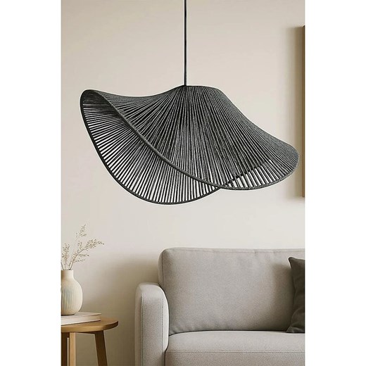 ABERTO DESIGN Lampa wisząca w kolorze szarym - wys. 53 x Ø 50 cm ze sklepu Limango Polska w kategorii Oświetlenie - zdjęcie 187708743