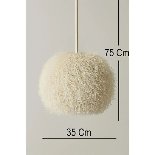 ABERTO DESIGN Lampa wisząca w kolorze białym - wys. 75 x Ø 35 cm Aberto Design onesize Limango Polska okazyjna cena