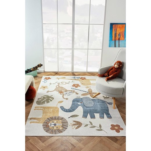ABERTO DESIGN Dywan w kolorze kremowym ze wzorem ze sklepu Limango Polska w kategorii Tekstylia dziecięce - zdjęcie 187708782