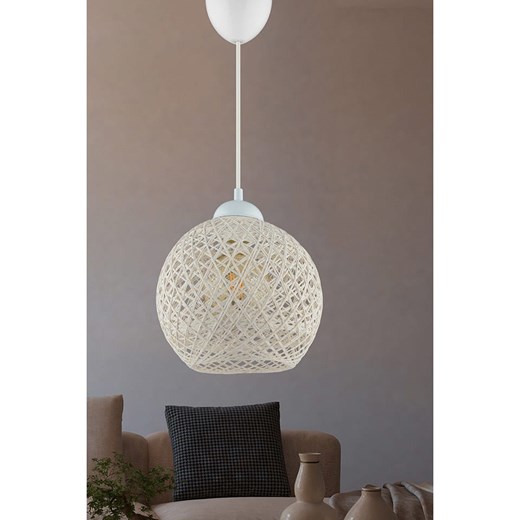 ABERTO DESIGN Lampa wisząca w kolorze kremowym - wys. 20 x Ø 22 cm ze sklepu Limango Polska w kategorii Oświetlenie - zdjęcie 187709002