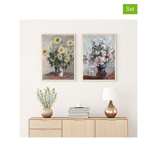 ABERTO DESIGN Druki artystyczne (2 szt.) w ramce ze sklepu Limango Polska w kategorii Obrazy - zdjęcie 187709344