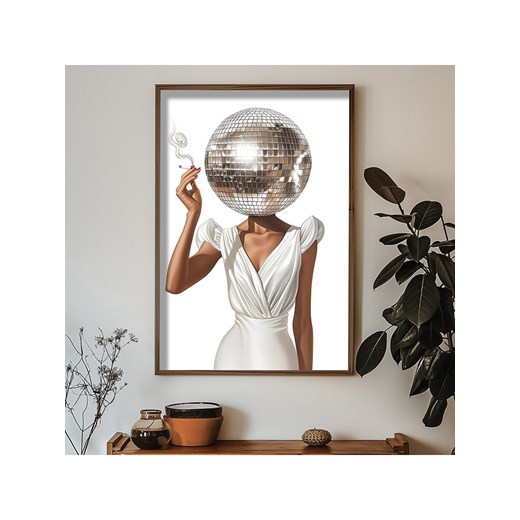 ABERTO DESIGN Druk artystyczny w drewnianej ramce - 70 x 50 cm ze sklepu Limango Polska w kategorii Obrazy - zdjęcie 187709412