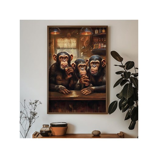 ABERTO DESIGN Druk artystyczny w drewnianej ramce - 70 x 50 cm ze sklepu Limango Polska w kategorii Obrazy - zdjęcie 187709420