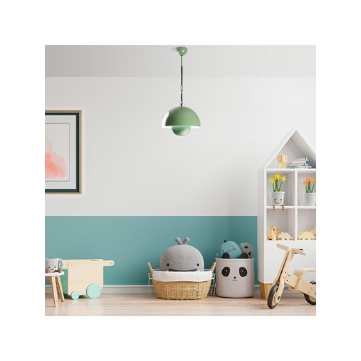 ABERTO DESIGN Lampa wisząca w kolorze zielonym - Ø 30 cm Aberto Design onesize okazyjna cena Limango Polska