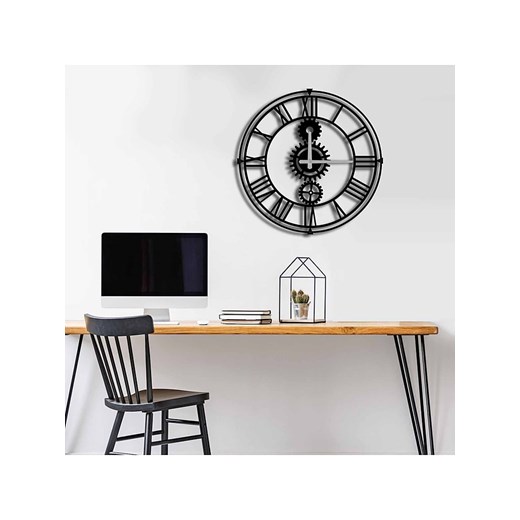 Mioli Zegar ścienny w kolorze czarnym - Ø 49 cm ze sklepu Limango Polska w kategorii Zegary - zdjęcie 187709733
