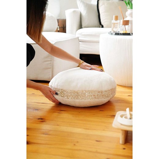 ABERTO DESIGN Siedzisko w kolorze białym ze sklepu Limango Polska w kategorii Pufy i siedziska - zdjęcie 187709890