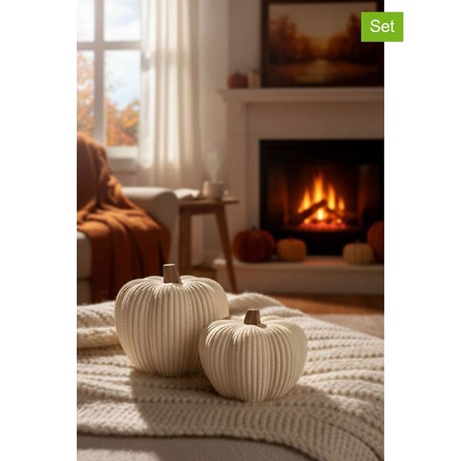 ABERTO DESIGN Dekoracje (2 szt.) w kolorze kremowym ze sklepu Limango Polska w kategorii Dekoracje - zdjęcie 187709934