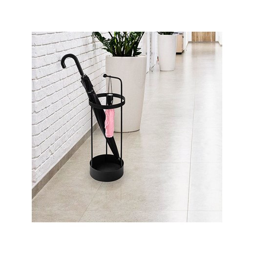 ABERTO DESIGN Stojak w kolorze czarnym na parasole - wys. 67 x Ø 22 cm ze sklepu Limango Polska w kategorii Akcesoria i przechowywanie - zdjęcie 187710053