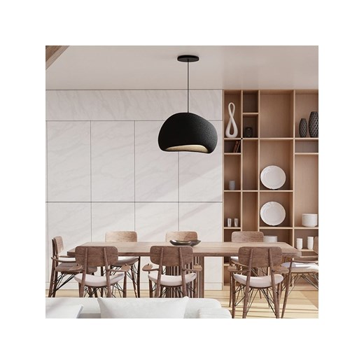 ABERTO DESIGN Lampa wisząca w kolorze czarnym - Ø 42 cm ze sklepu Limango Polska w kategorii Oświetlenie - zdjęcie 187710302
