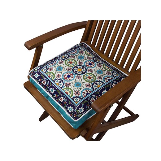 ABERTO DESIGN Poduszka w kolorze turkusowym ze sklepu Limango Polska w kategorii Poduszki dekoracyjne - zdjęcie 187710650