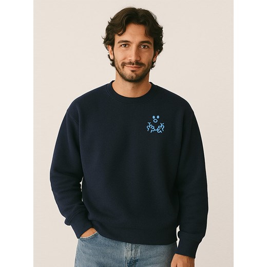 WOOOP Bluza w kolorze granatowym ze sklepu Limango Polska w kategorii Bluzy męskie - zdjęcie 187710701