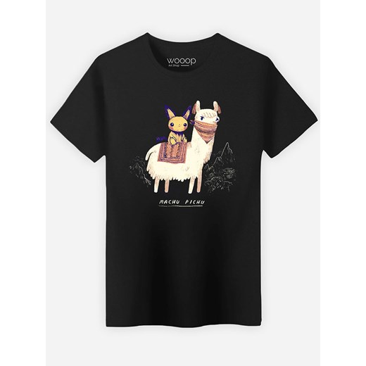 WOOOP Koszulka &quot;Machu Pichu&quot; w kolorze czarnym ze sklepu Limango Polska w kategorii T-shirty męskie - zdjęcie 187710782