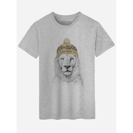 WOOOP Koszulka &quot;Winter is coming&quot; w kolorze szarym ze sklepu Limango Polska w kategorii T-shirty męskie - zdjęcie 187710810