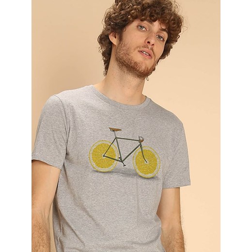 WOOOP Koszulka &quot;Zest&quot; w kolorze szarym ze sklepu Limango Polska w kategorii T-shirty męskie - zdjęcie 187710811