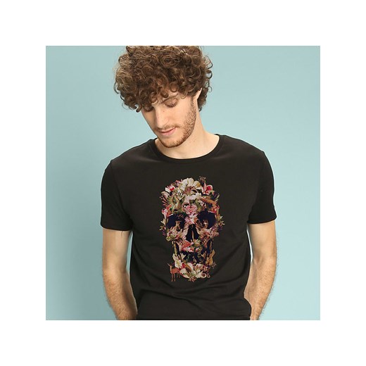 WOOOP Koszulka &quot;Jungle Skull&quot; w kolorze czarnym ze sklepu Limango Polska w kategorii T-shirty męskie - zdjęcie 187710812